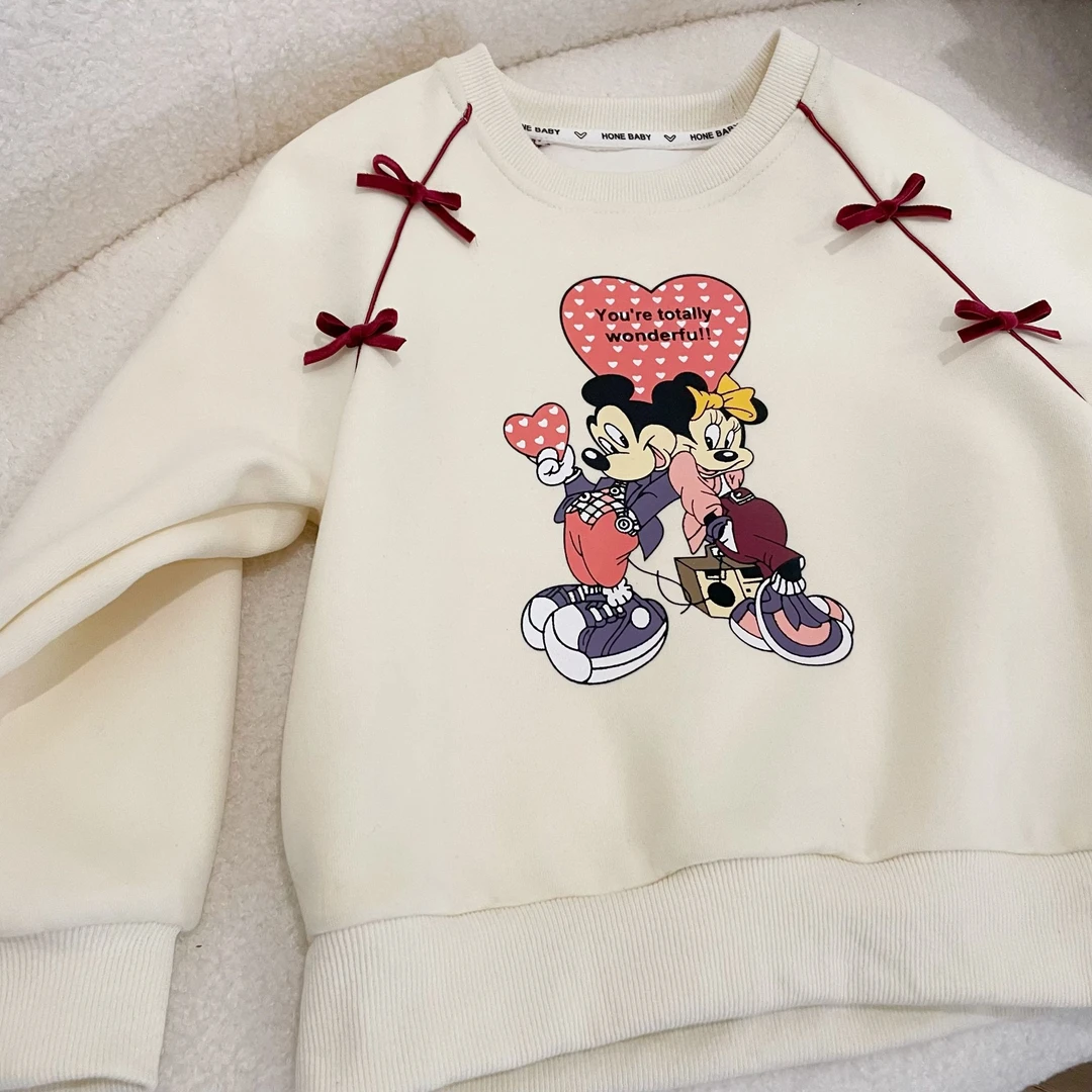 【Mt studio】【现货】米老鼠卫衣女童秋冬季可爱卡通上衣休闲洋气