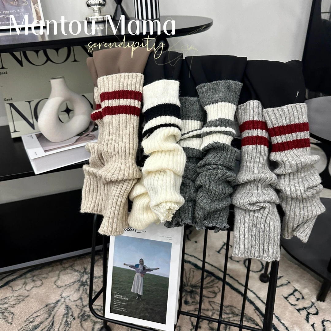 【Mt studio】【现货】加厚鲨鱼打底裤冬季女童条纹裤脚精致百搭芭比