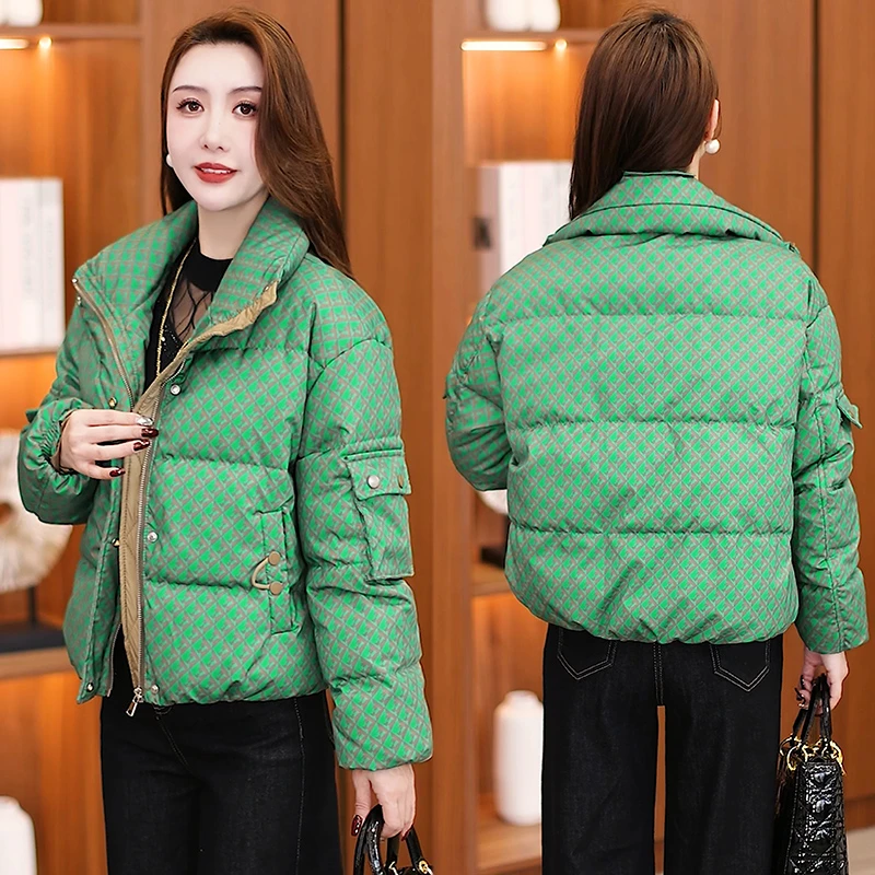 短款棉衣新款宽松休闲洋气女士冬装立领保暖百搭时尚小个子棉服