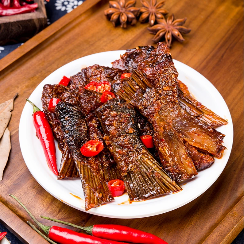 今湘味网红腊鱼尾香辣爆辣湖南特产休闲零食80g/包办公室即食小吃