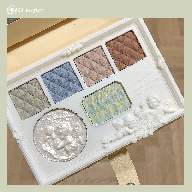 【官方正品】cheerflor链条包彩妆盘眼影修容高光浮雕眼影学生细腻