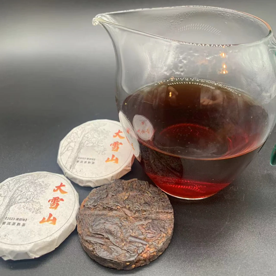 2023雪山熟茶 一款有茶气的标杆级古树熟 非常哇塞 春季果香好茶