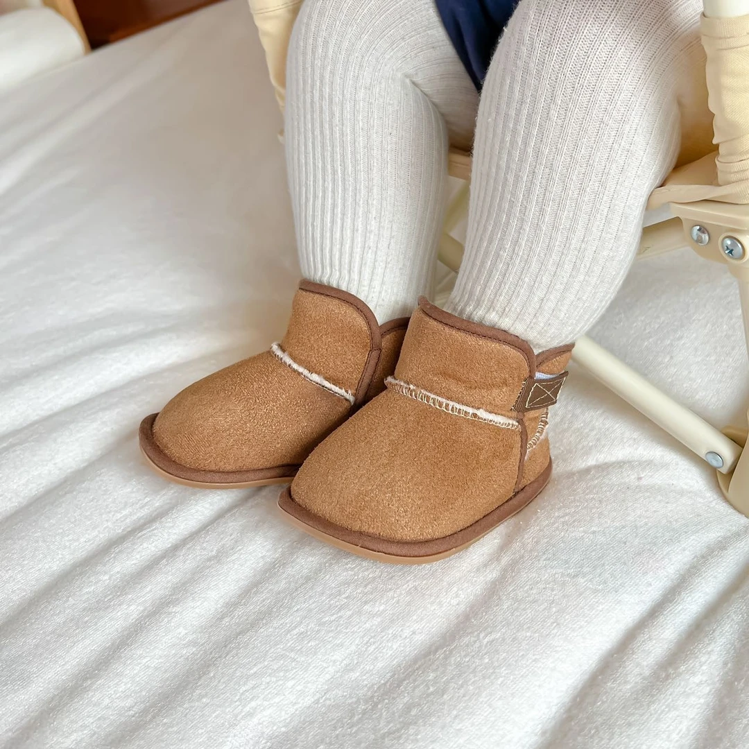 秋冬季婴儿棉鞋0-1岁加绒加厚保暖6-12月男女宝宝鞋子学步鞋软底3