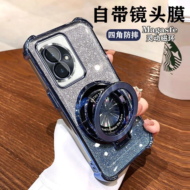 适用华为荣耀100手机壳100pro防摔MAA-AN00高级AN10全包镜头膜女.