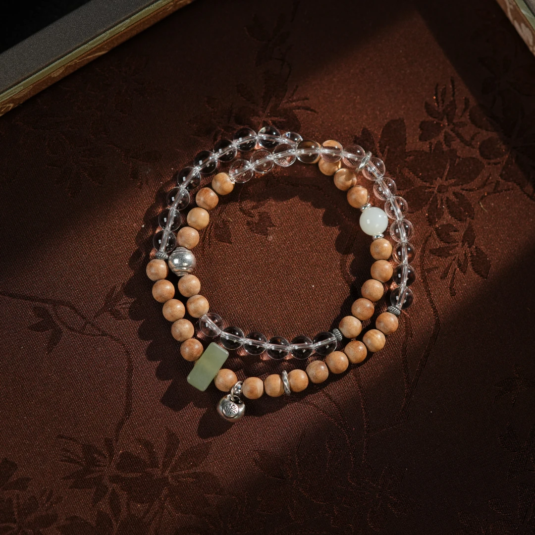 左边婷姐丨老山檀多圈手串（B1354)