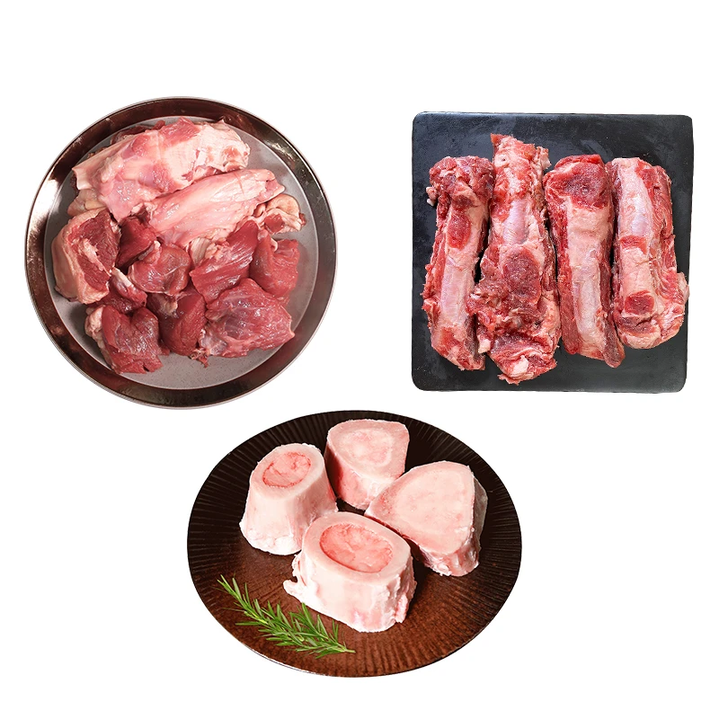 恒都 牛骨套餐（牛排骨肉1kg+精选筋头巴脑1kg+牛棒骨 500g）炖炒