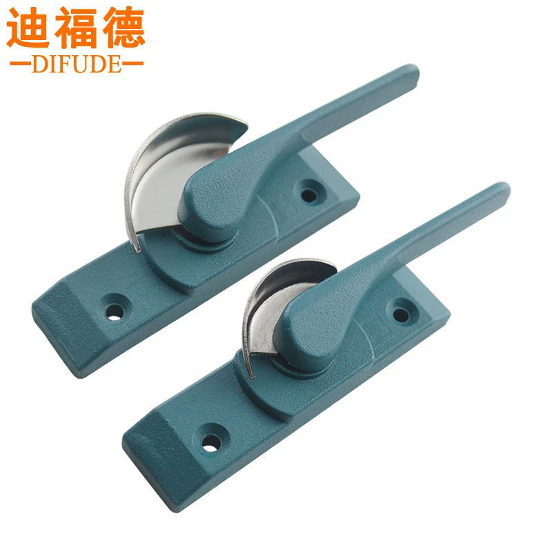 DforD/迪福德80型铝合金门窗锁不锈钢推拉玻璃窗户搭扣锁月牙锁