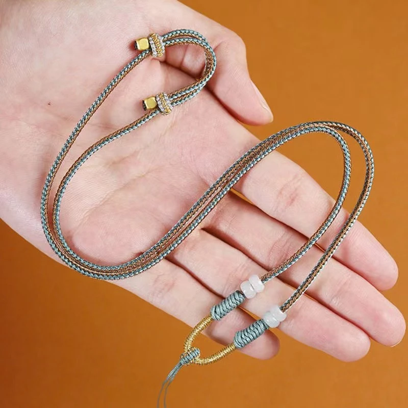 吊坠挂绳项链红绳可调节女款时尚玉吊坠挂绳吊坠绳子高档项链绳