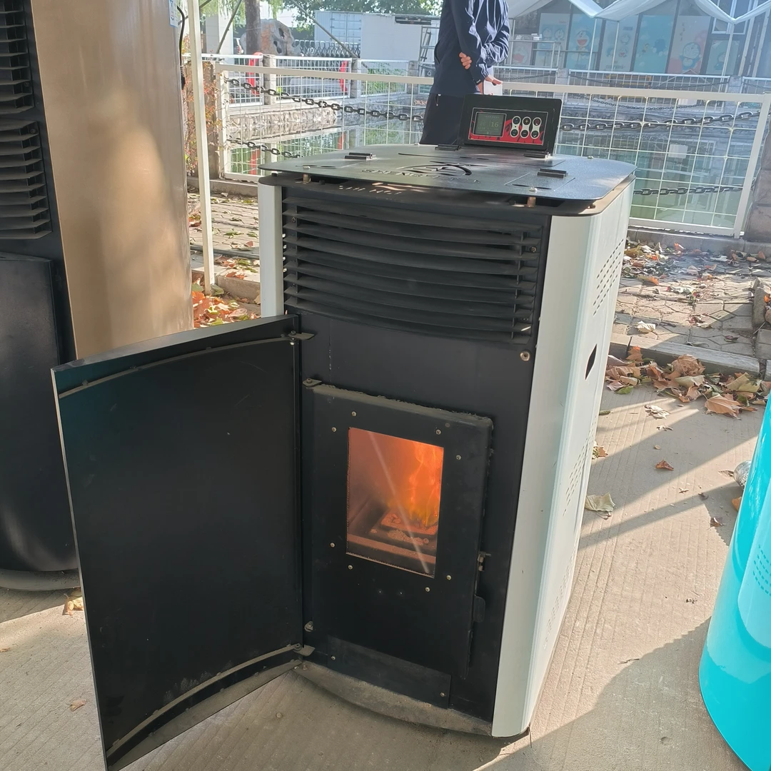 圣飞科技智能生物质颗粒取暖炉一键操作无烟无尘采暖炉家庭办公用