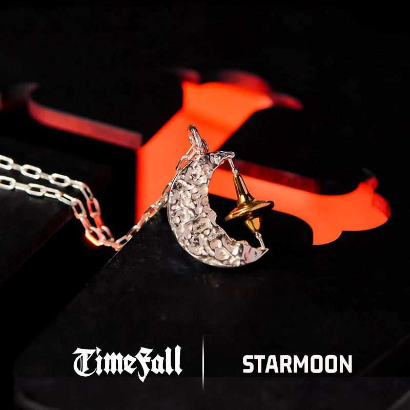 吊坠925银  TimeFall 星月吊坠 原创设计潮流个性复古礼物时尚