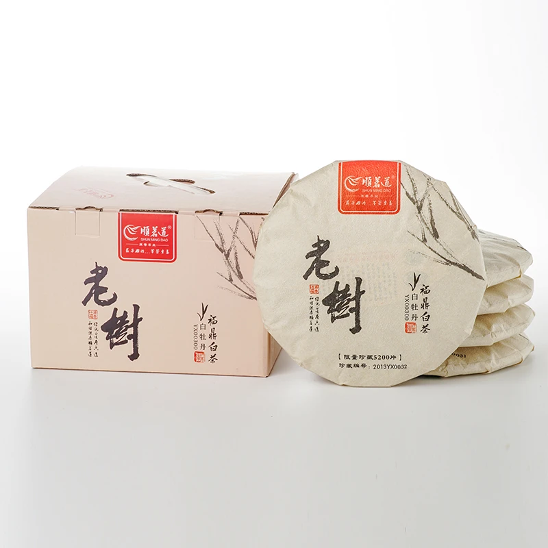 顺茗道 2013年老树白牡丹 高品质福鼎白茶标杆 饼茶茶叶礼盒装