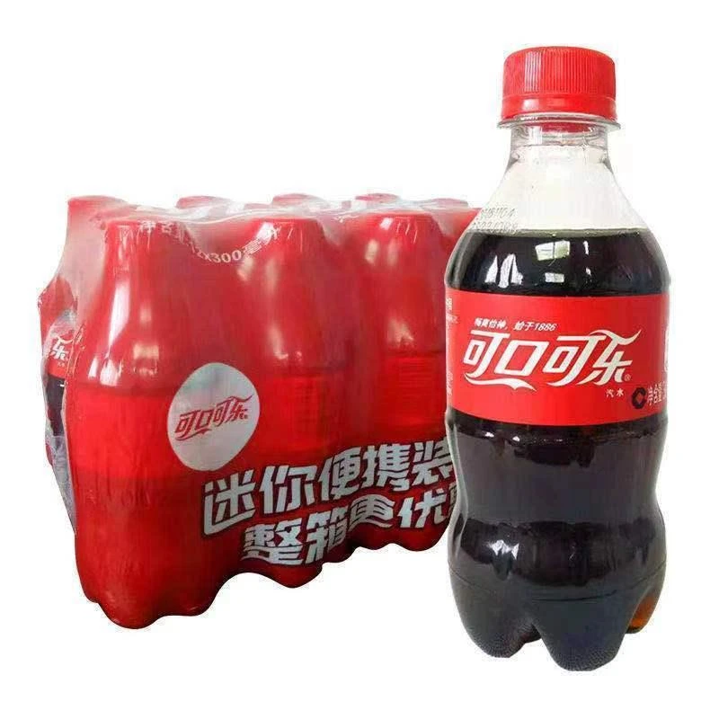 可口可乐300ml*6瓶/专属网红碳酸饮料饮品迷你小可乐汽水瓶装即饮