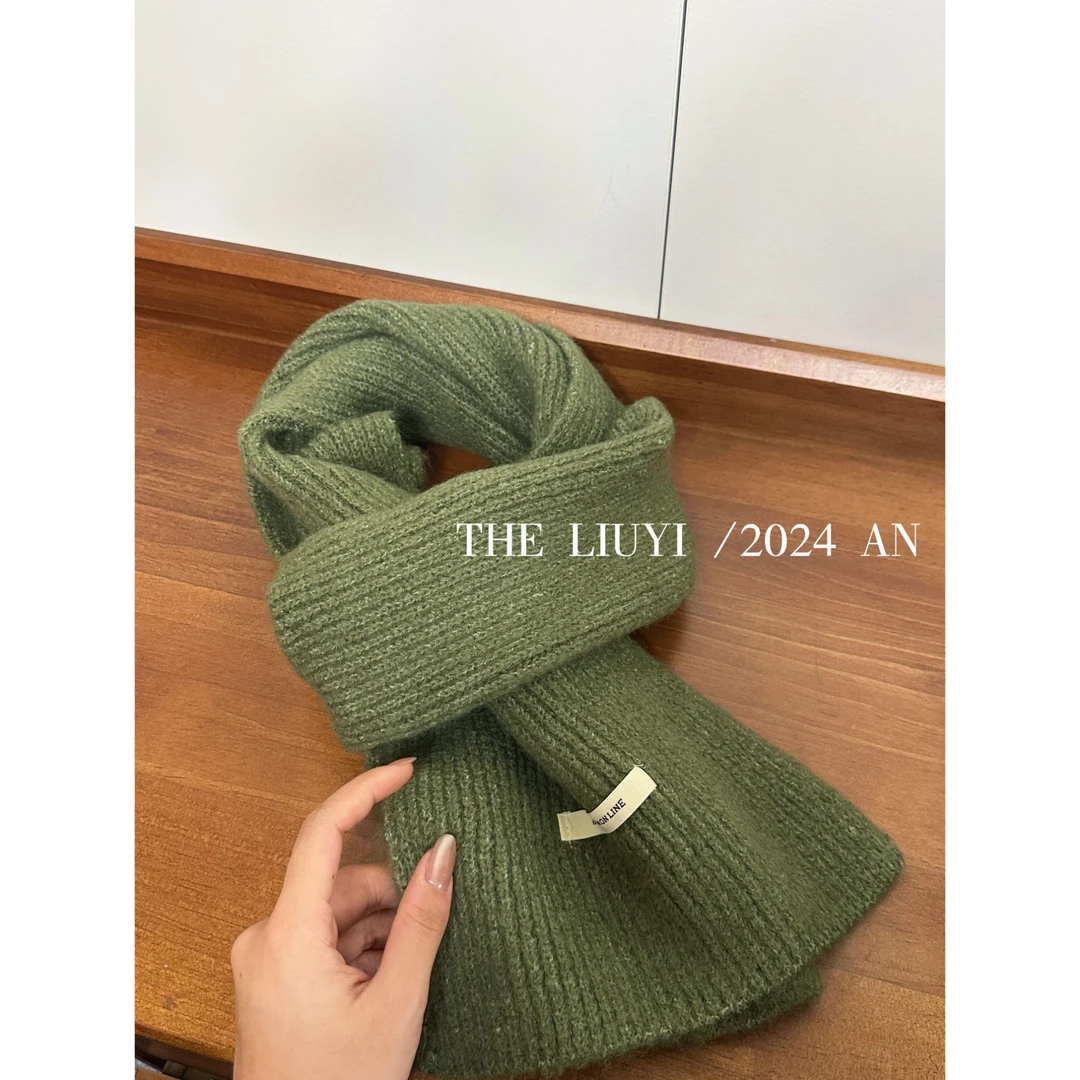 【LIUYI】冬季羊毛混纺针织围巾6784