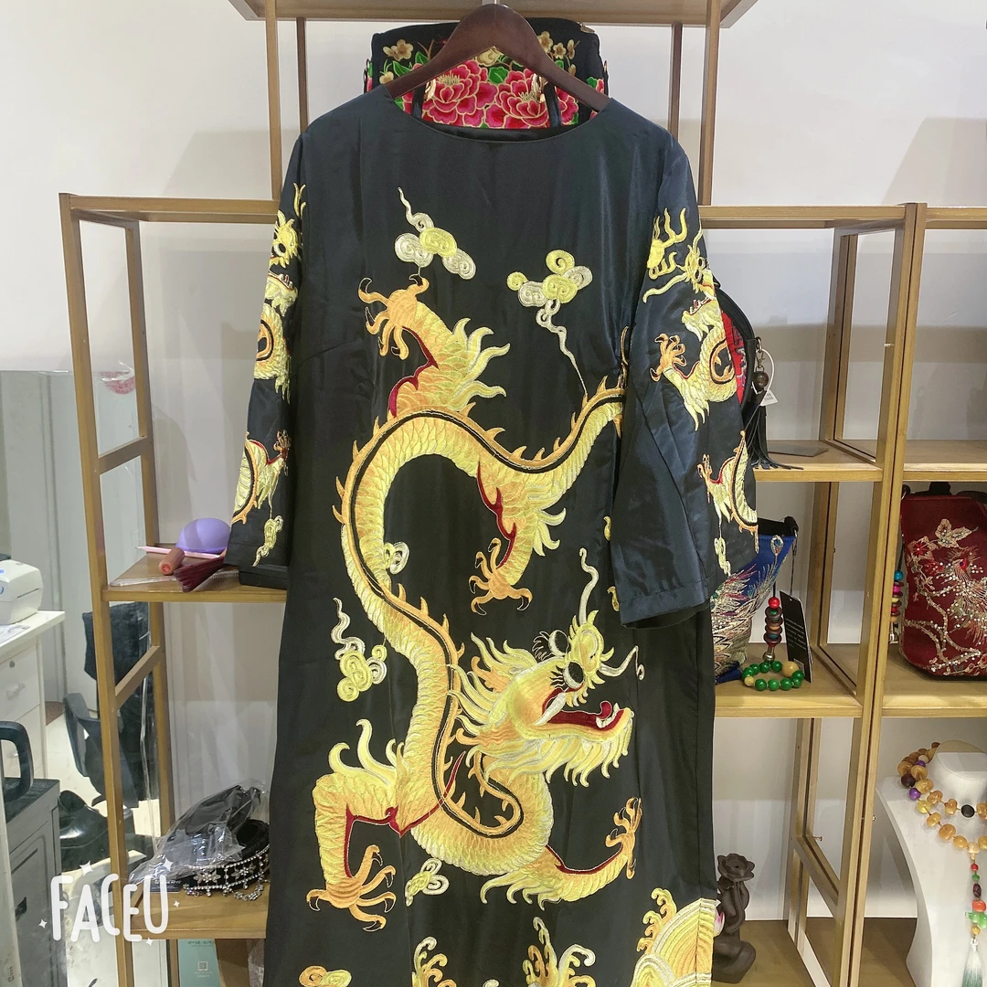 老弗爷原创刺绣长裙91