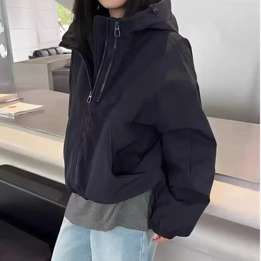 P冲锋衣棉服短款时尚休闲连帽韩版上衣