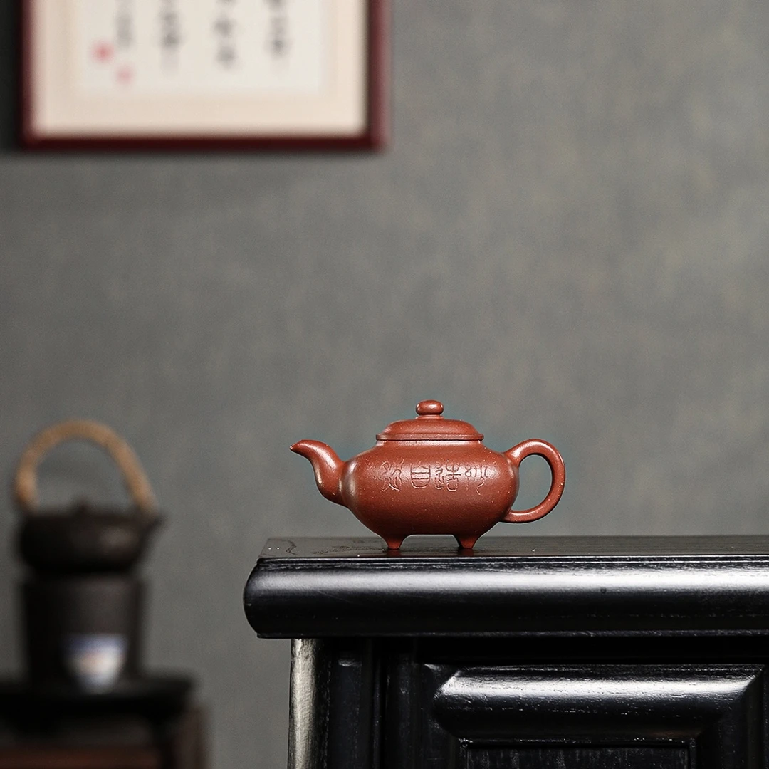 全手工四方传炉壶 原矿底槽清 150cc 宜兴紫砂壶 高端茶器