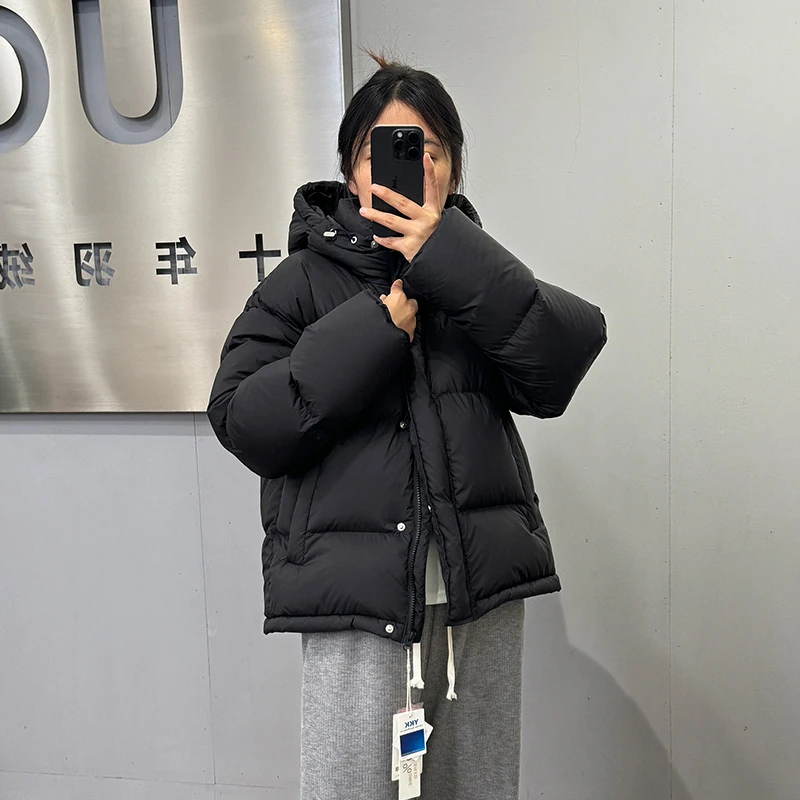 UCUB新款泡芙95白鸭绒保暖羽绒服女短款连帽加厚宽松韩版