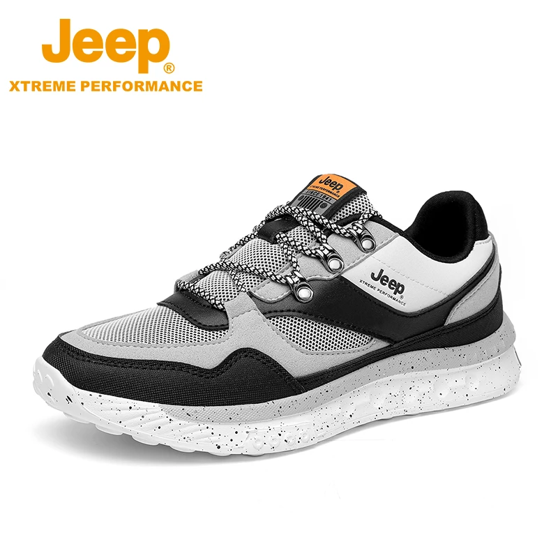 JEEP/吉普2023夏季透气网面鞋运动徒步低帮潮流时尚情侣款休闲鞋