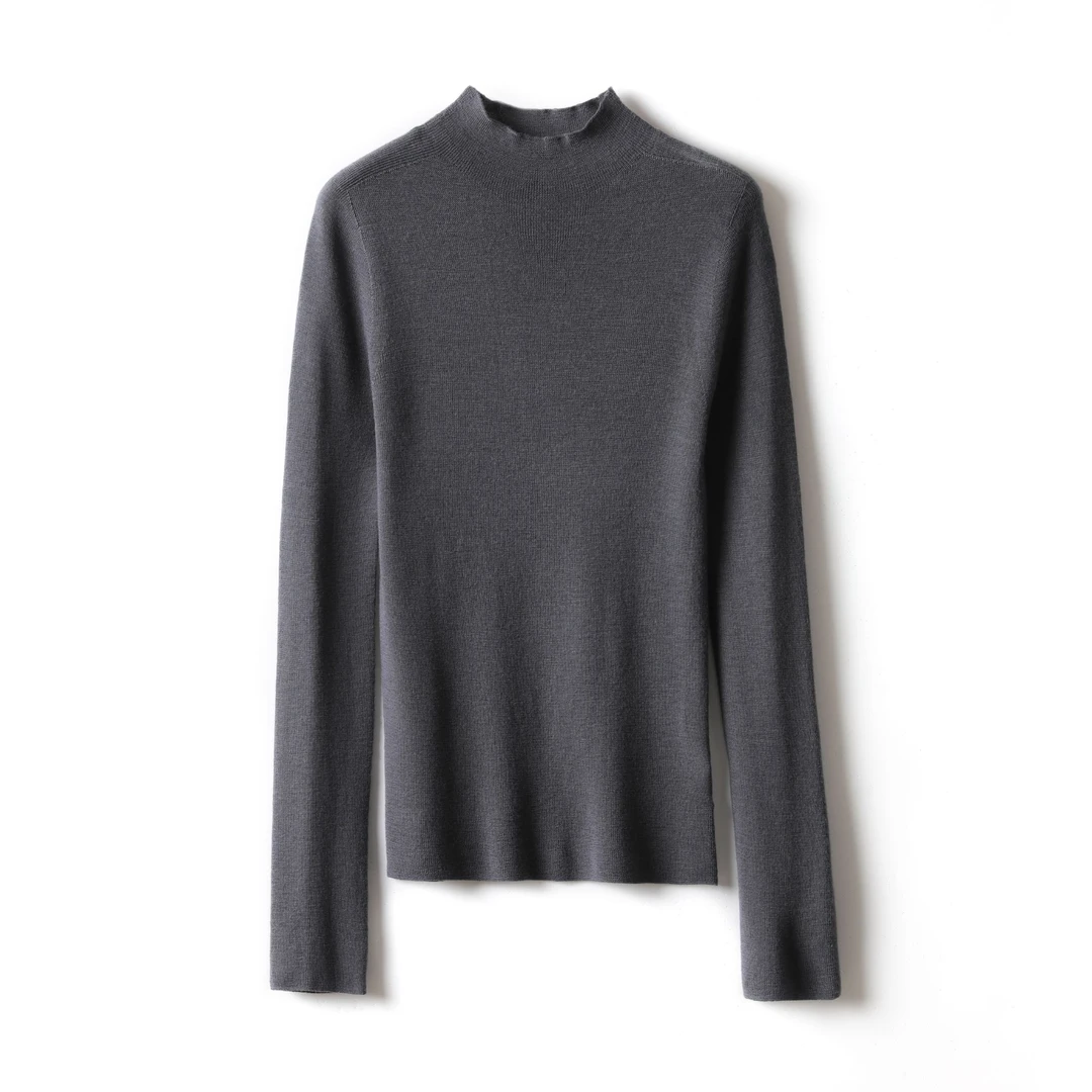 【扬子纱】良辰媄锦精纺羊毛衫秋冬打底衣长约60CM