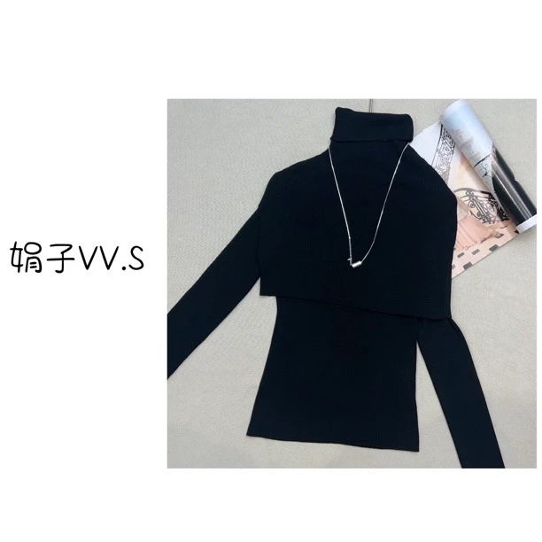 两件套针织长袖打底