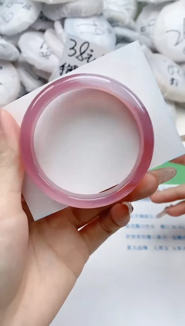 【闪购商品】玛瑙/玉髓手镯未镶嵌0004013多样性发其一圈口53-54