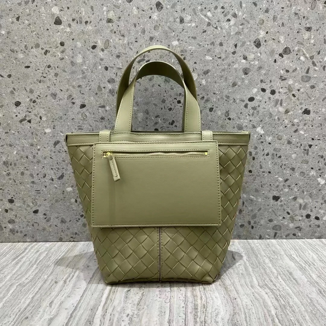 七七定制专属时尚百搭款浅绿色手提包