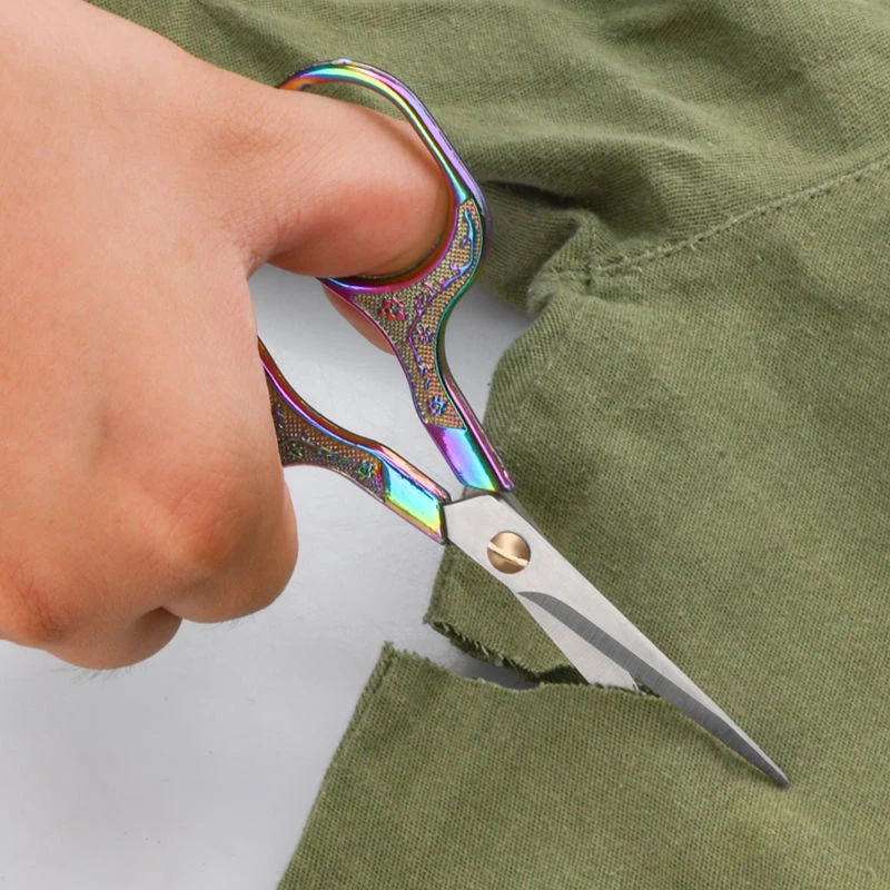 手工 复古雅典梅花剪刀美工家用裁缝学生多功能合金小剪刀绣花