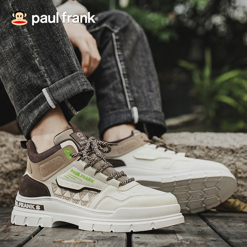 大嘴猴男鞋高帮工装鞋2025春秋新款马丁靴时尚休闲鞋户外运动鞋