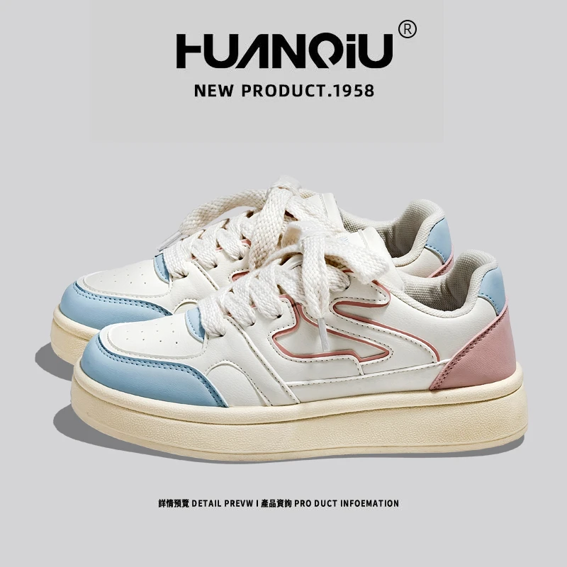 环球小众原创女鞋新款ins潮流2025春季小白鞋爆款学生休闲板鞋