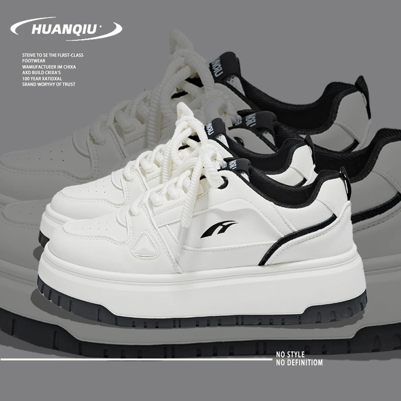 环球2025春季新款废土风平跟耐磨学生气质潮小白鞋高颜值甜美女