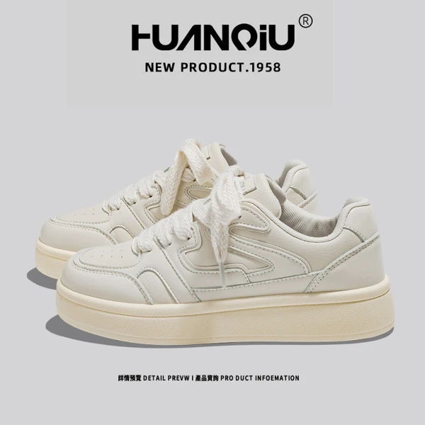 环球新款2025雅丹风潮流小众设计厚底小个子增高百搭运动鞋