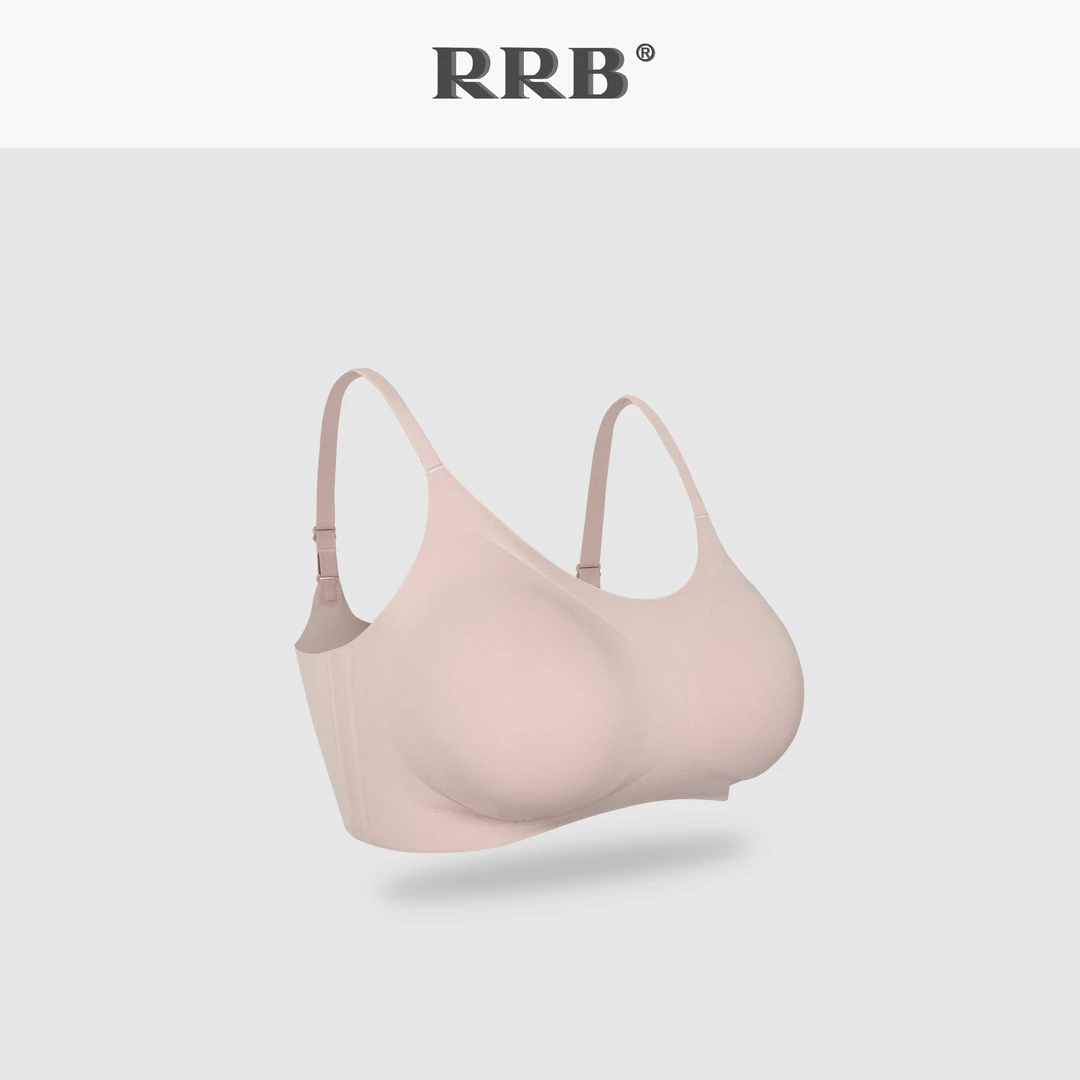 RRB【轻氧零敏Bra】无尺码无钢圈可拆卸无痕软支撑裸感舒适内衣女士