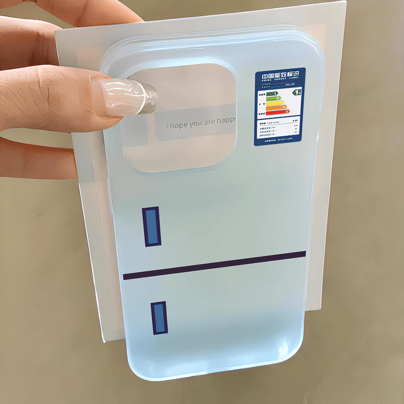 创意冰箱适用于iphone15苹果手机壳14promax软胶13pro亲肤12幻影