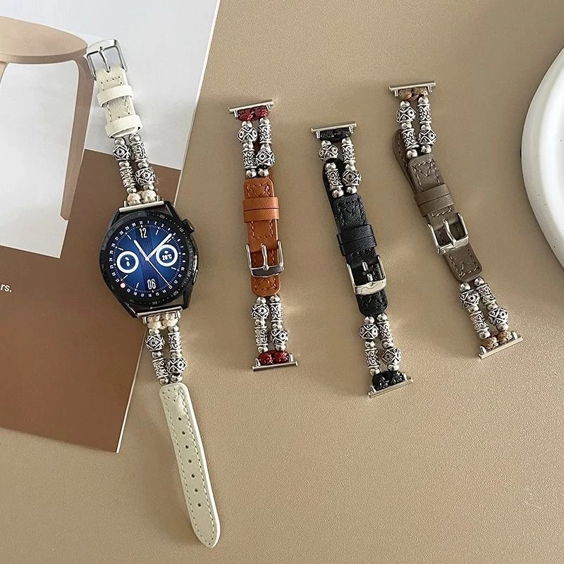 民族风真皮新款小蛮腰金属适用gt5华为手表GT4表带watch4pro小米3