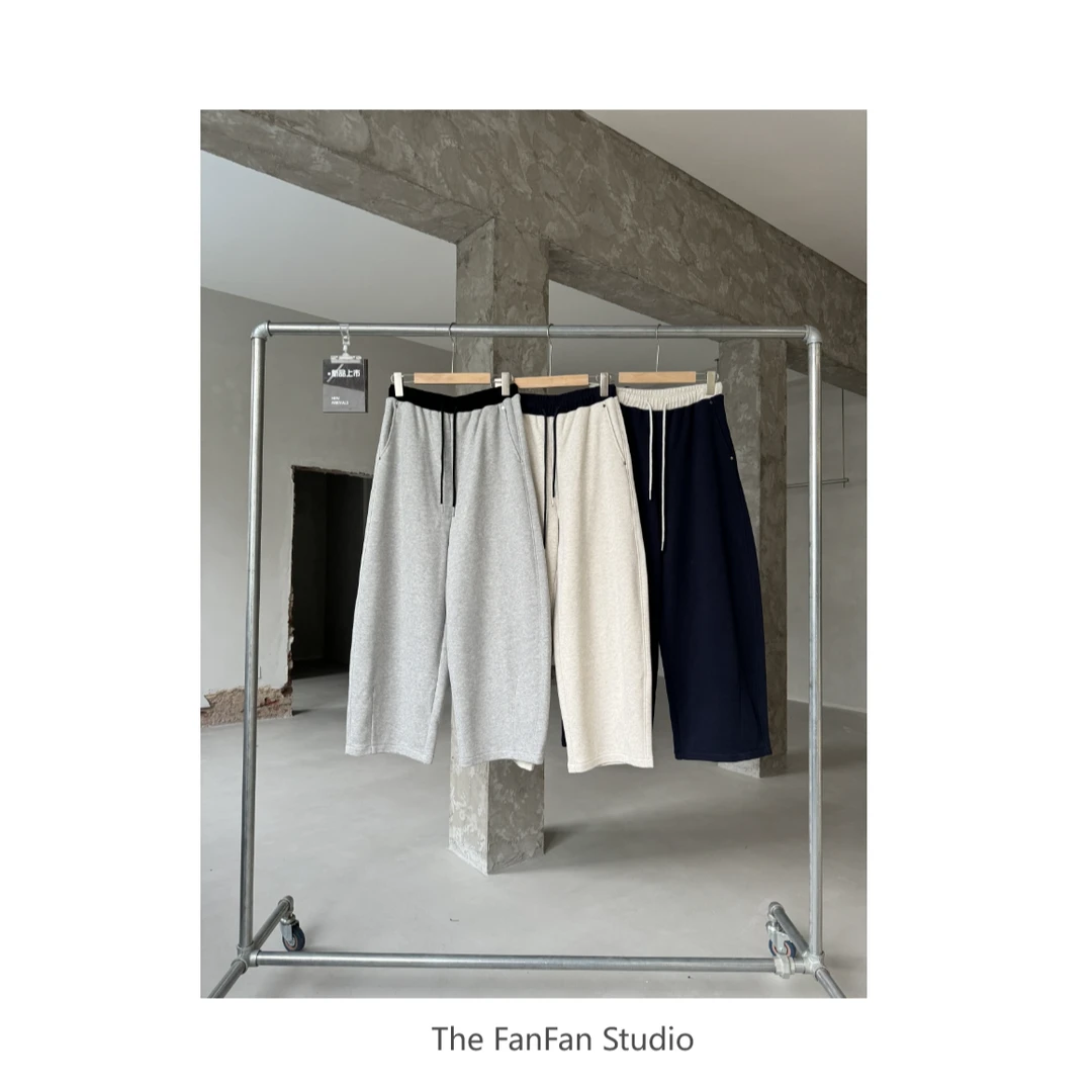 FANFAN-"双拼雪顶"撞色休闲卫裤