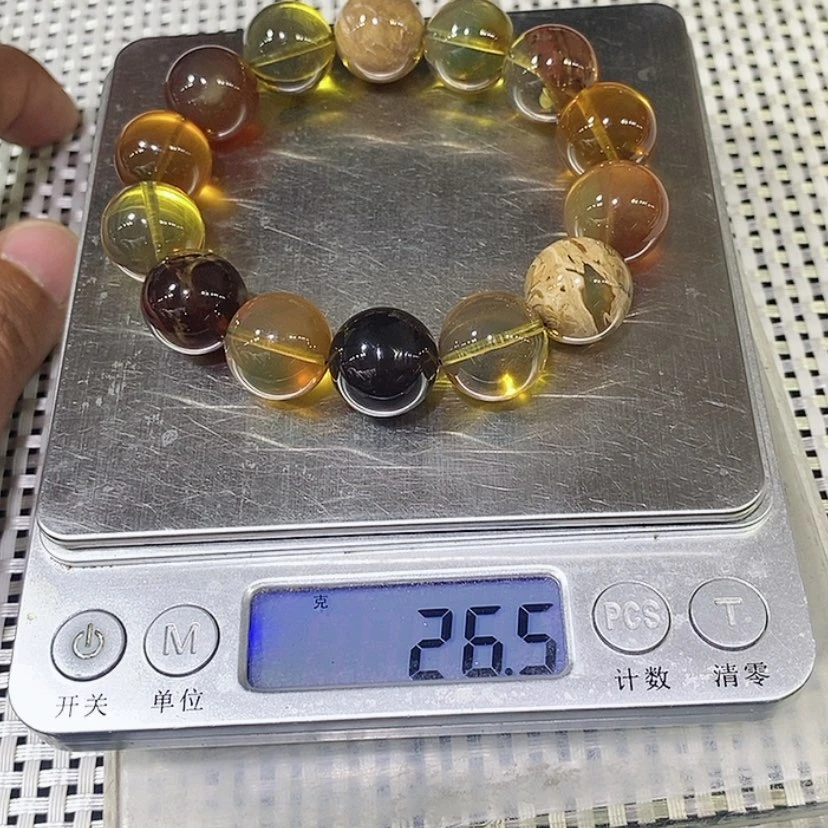 【闪购商品】琥珀裸石未镶嵌黑**理