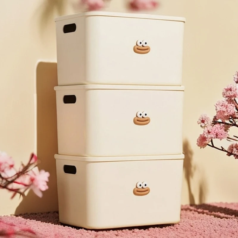 【拍一发三】家用大容量宿舍大号收纳盒化妆品带盖整理箱收纳套装