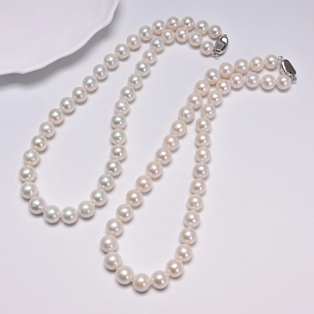 【子选好物】24 ZC8934-S925银淡水珍珠塔链-多样性发一件-9-11mm