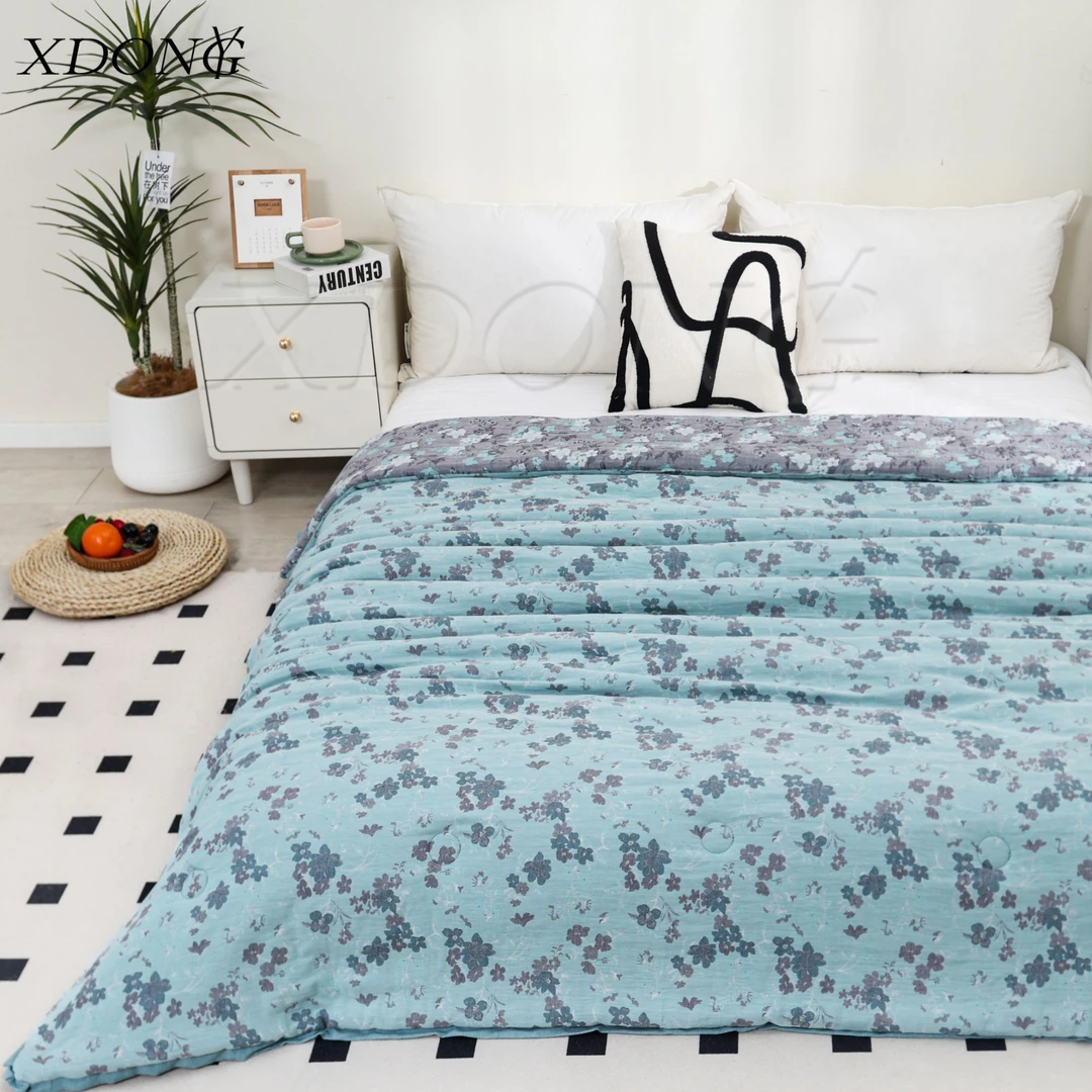 XDONGY（冬云家纺） 150*200火山岩蓄热 木若清尘蓝色 保暖被