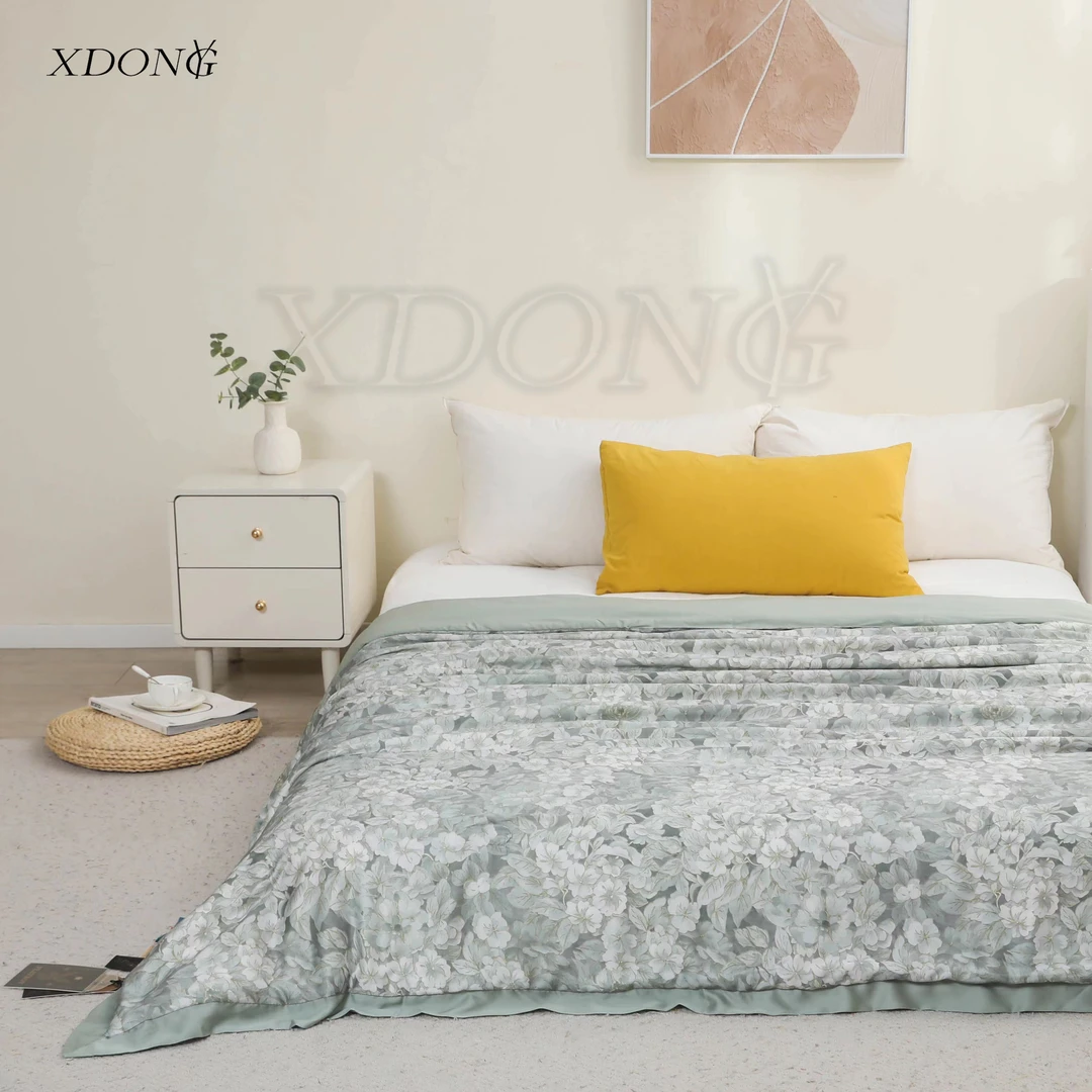 XDONGY（冬云家纺）200*230高奢 流水落花 燕 窝  蛋白夏被