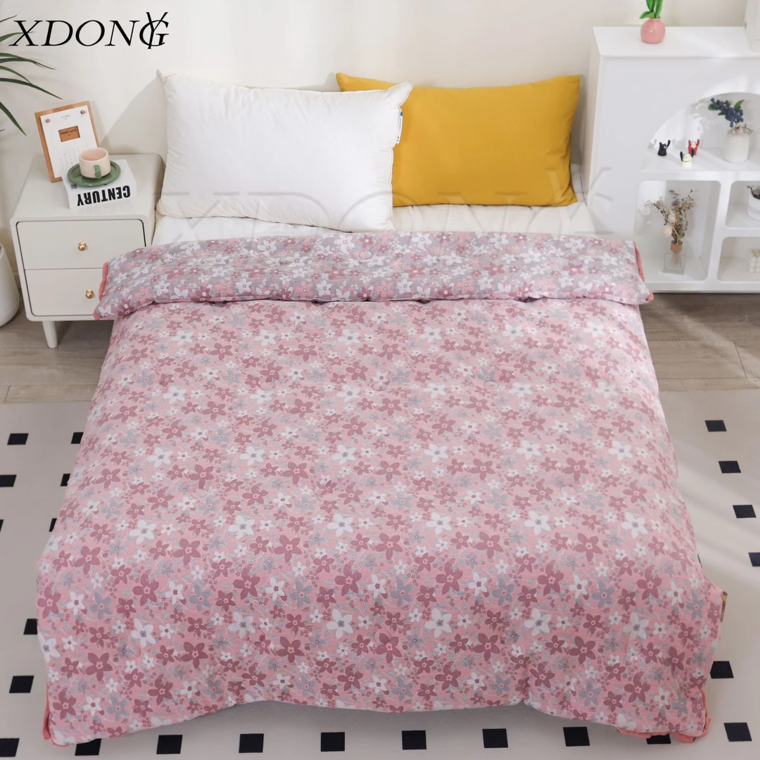 XDONGY（冬云家纺） 150*200 火山岩蓄热 眉花眼笑 粉色保暖被