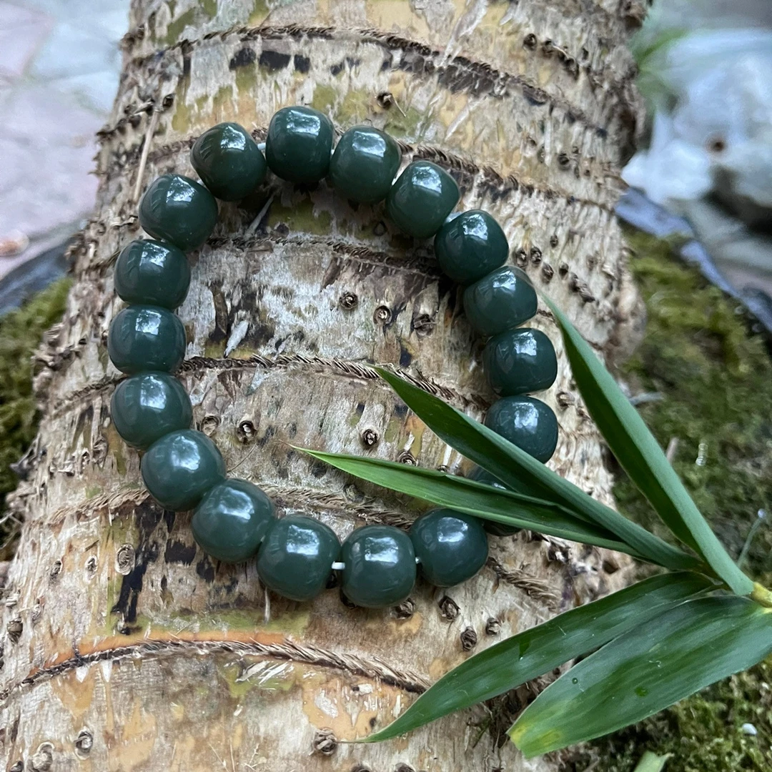 天然和田玉情侣款手链（越戴越油润）