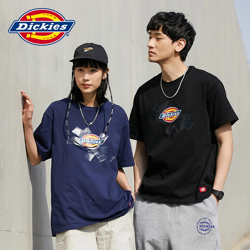 Dickies双11特惠经典logo印花宽松休闲T恤 情侣纯棉短袖DK007361