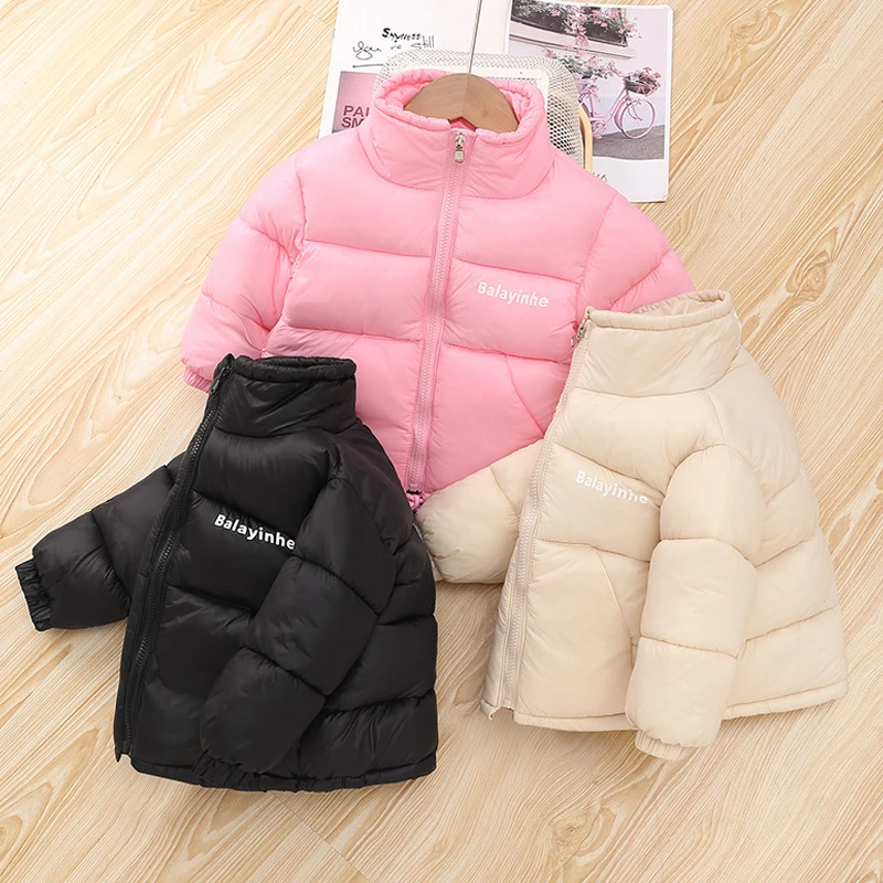 儿童棉服中大童童装棉袄大童加厚棉服棉衣外套时尚新款棉内胆洋气