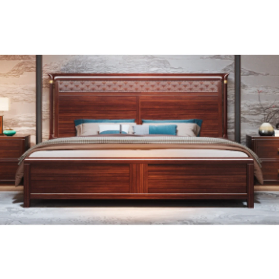 （大利家具）AMLT-WJ853大床新中式高端主卧大床