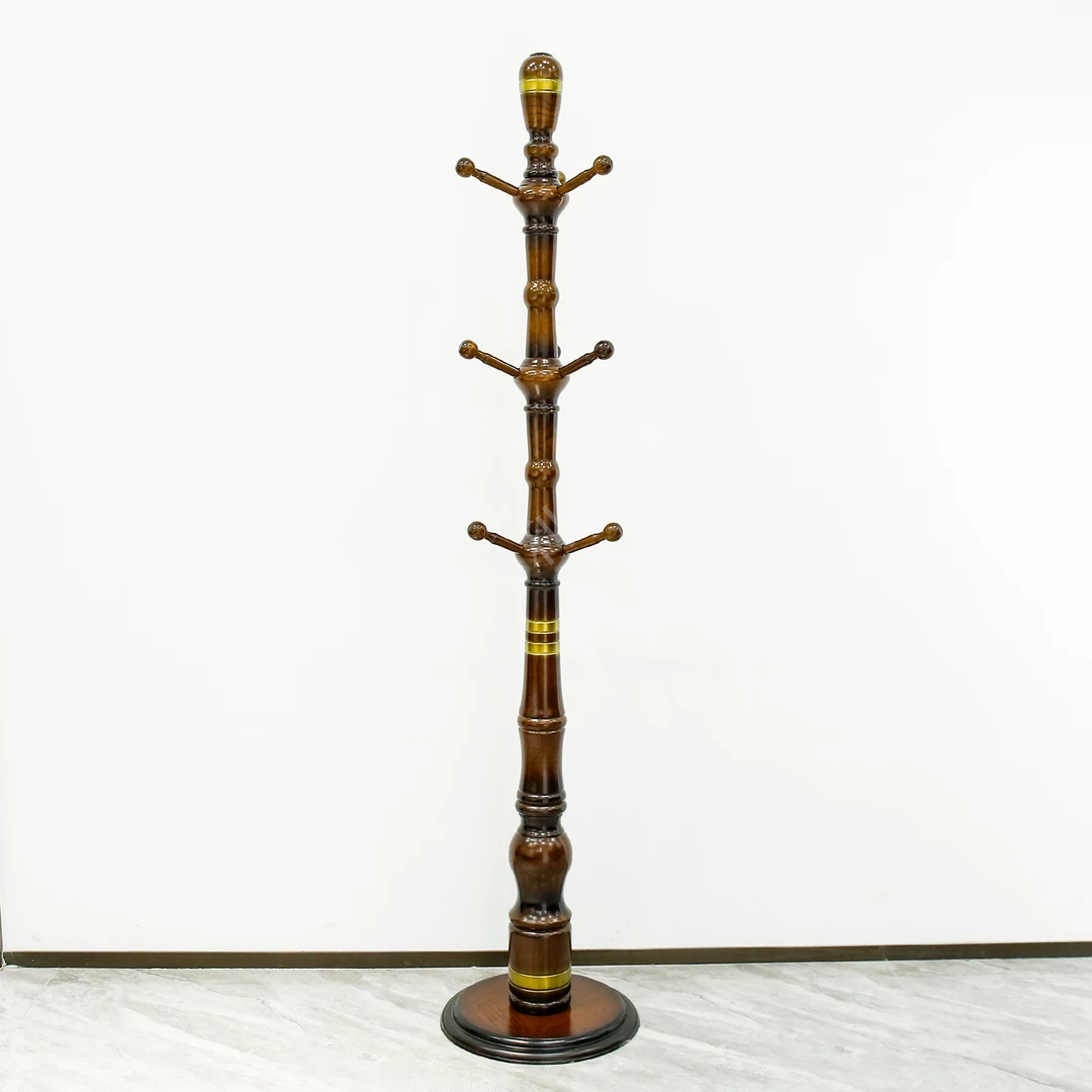 （大利家具）301-水曲柳大料挂衣架高档奢华立式衣服架衣帽架家用