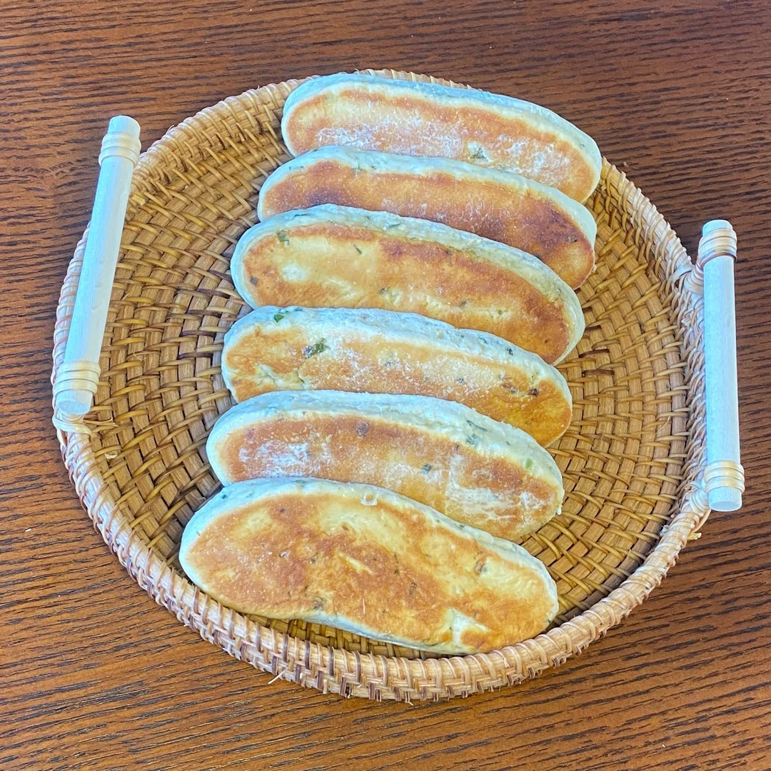 葱香贴馍锅贴窝头面食馍馍健康早餐半成品商用