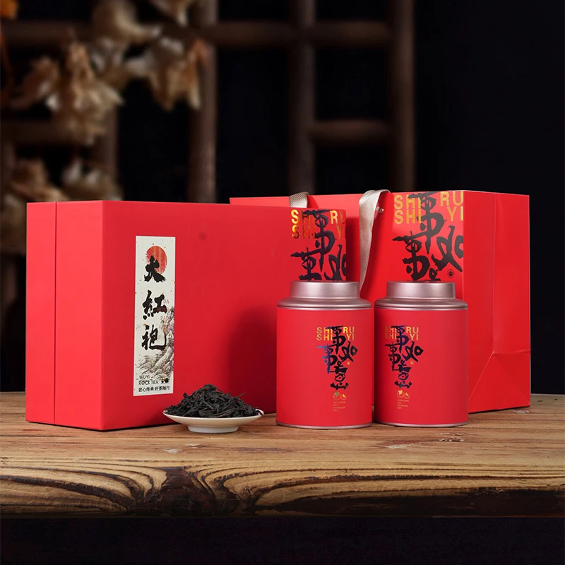 茶礼-事事如意红色大红袍礼盒