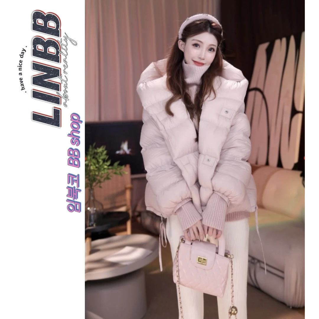 林北鼻-【胶囊团】 东大门韩代原创无胆直充工艺白鸭绒羽绒服