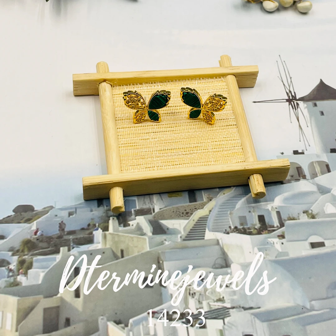 铜合金合成锆石耳饰 手工气质时尚设计师款耳饰-1433